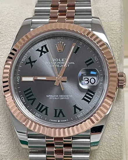 2024 Rolex Datejust "Wimbledon" 41MM Slate Dial Two-Tone Jubilee Bracelet (126331)