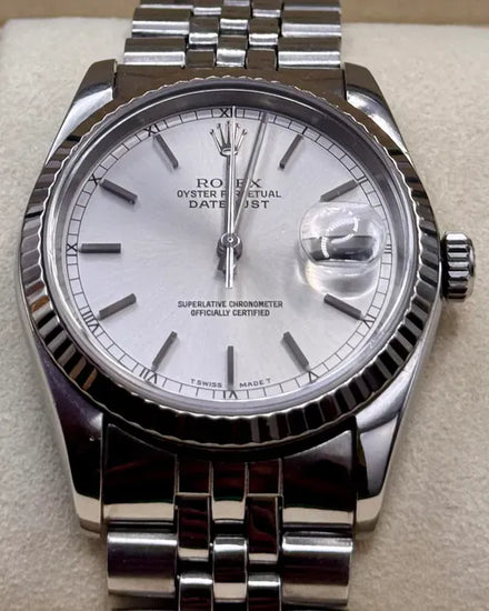 Rolex Datejust 36MM Silver Dial Jubilee Bracelet (16234)
