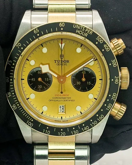 Tudor Black Bay Chrono S&G 41MM Champagne Dial Two-Tone Bracelet (79363N)