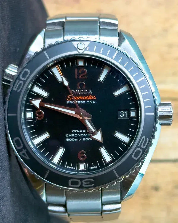2016 Omega Seamaster Planet Ocean 600M 43.5MM Black Dial Steel Bracelet (215.30.44.21.01.001)