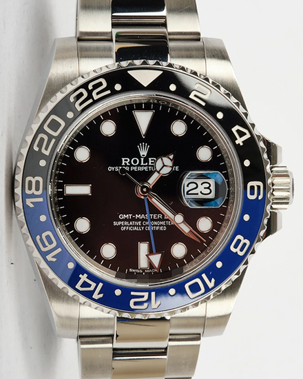 2023 Rolex GMT-Master II "Batman" 40MM Black Dial Oyster Bracelet (126710BLNR)