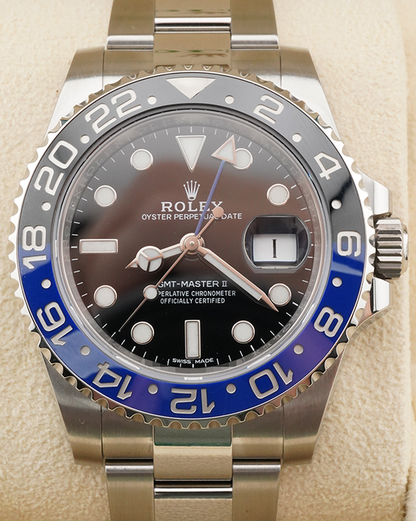 2017 Rolex GMT-Master II "Batman" 40MM Black Dial Oyster Bracelet (116710BLNR)