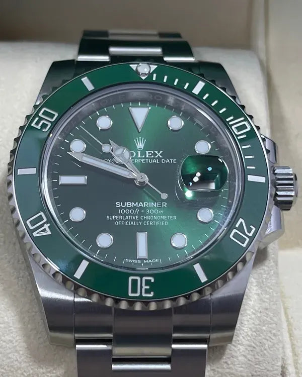 2019 Rolex Submariner Date "Hulk" 40MM Green Dial Oyster Bracelet (116610LV)