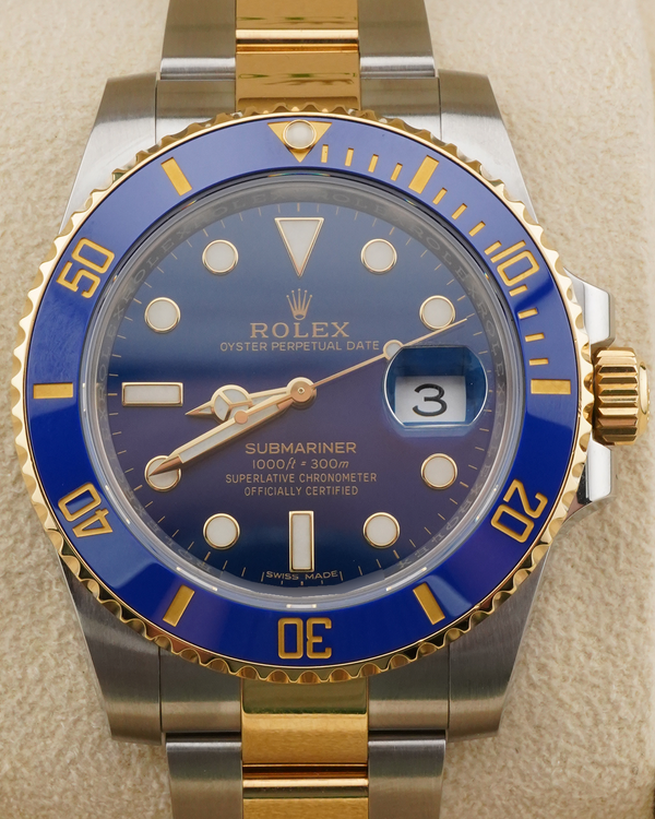 2019 Rolex Submariner Date "Bluesy" 40MM Blue Dial Two-Tone Oyster Bracelet (116613LB)
