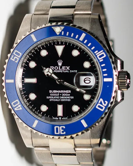 2021 Rolex Submariner Date "Cookie Monster" 41MM Black Dial White Gold Oyster Bracelet (126619LB)