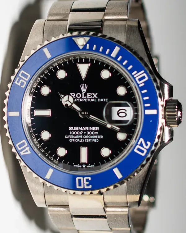 2021 Rolex Submariner Date "Cookie Monster" 41MM Black Dial White Gold Oyster Bracelet (126619LB)