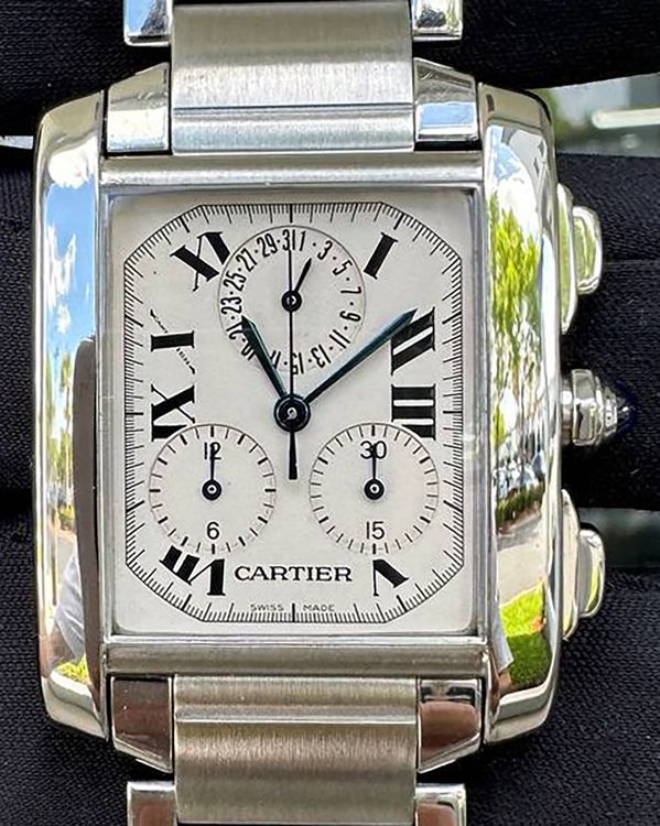 Cartier Tank Française 28MM Quartz White Dial Steel Bracelet (W51001Q3)