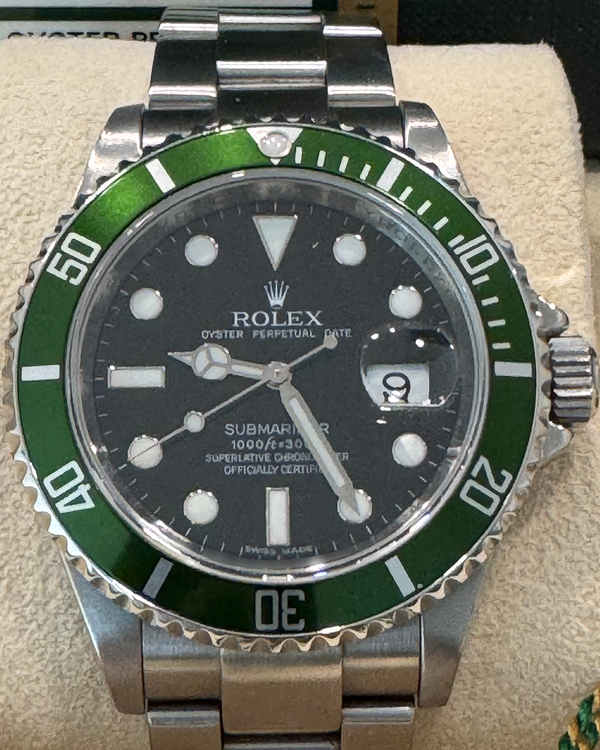 2010 Rolex Submariner Date "Kermit" 40MM Black Dial Oyster Bracelet (16610LV)