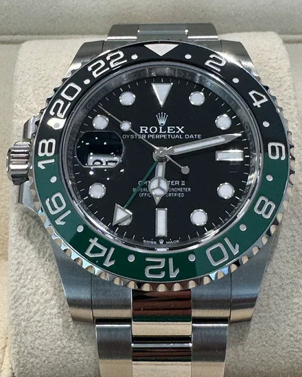 2024 Rolex GMT-Master II "Sprite" 40MM Black Dial Oyster Bracelet (126720VTNR)