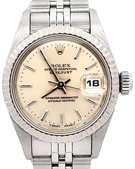 1994 Rolex Lady-Datejust 26MM Silver Dial Jubilee Bracelet (69174)