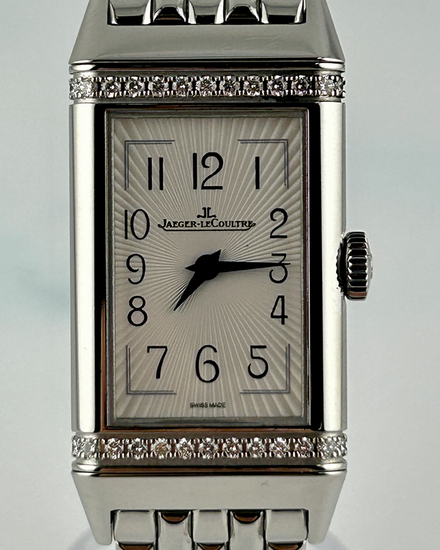 Jaeger-LeCoultre Reverso Lady 20MM Quartz Silver Dial Steel Bracelet (201.8.47)