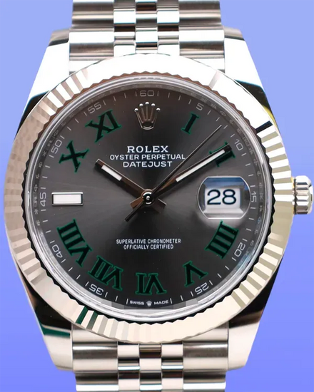 2025 Rolex Datejust "Wimbledon" 41MM Slate Dial Jubilee Bracelet (126334)