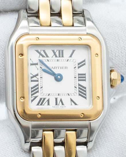 2023 Cartier Panthère De Cartier 22MM Quartz Silver Dial Two-Tone Bracelet (W2PN0006)