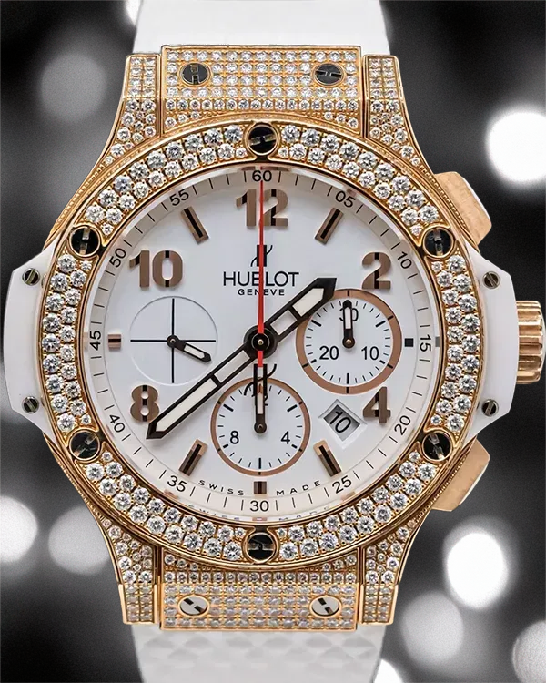 2014 Hublot Big Bang 44MM White Dial Rubber Strap (301.PE.230.RW.174)