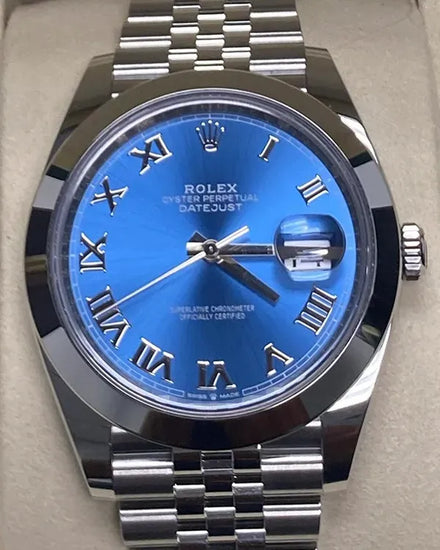 2025 Rolex Datejust 41MM Blue Dial Jubilee Bracelet (126300)