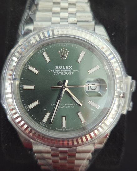 2025 Rolex Datejust 41MM Green Dial Jubilee Bracelet (126334)