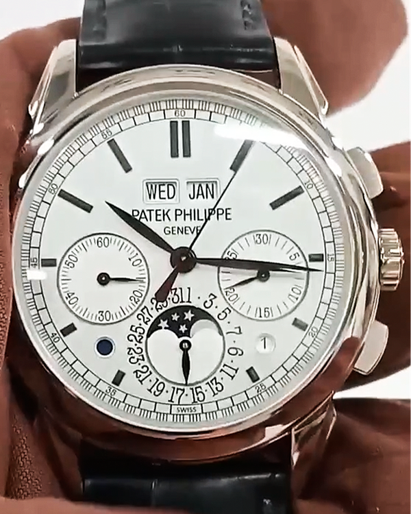 2012 Patek Philippe Grand Complications 41MM White Dial Leather Strap (5270G-001)