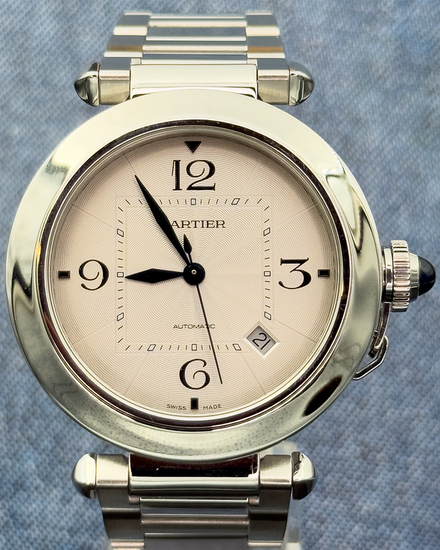 2020 Cartier Pasha De Cartier 41MM White Dial Steel Bracelet (WSPA0009)