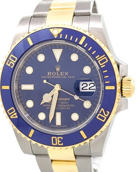 Rolex Submariner Date "Bluesy" 40MM Blue Dial Two-Tone Oyster Bracelet (116613)