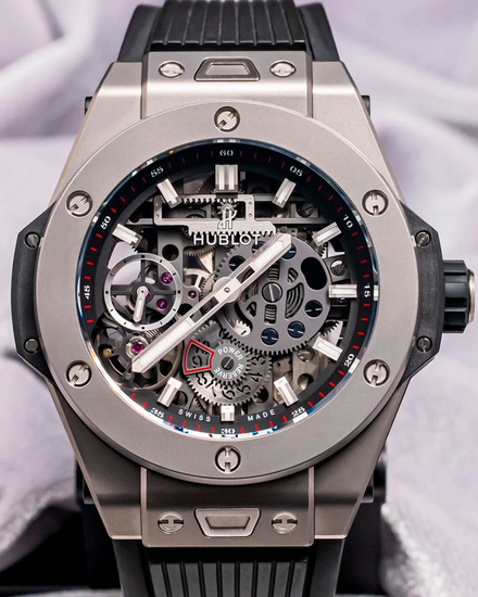 Hublot Big Bang Meca-10 45MM Skeleton Dial Rubber Strap (414.NI.1123.RX)