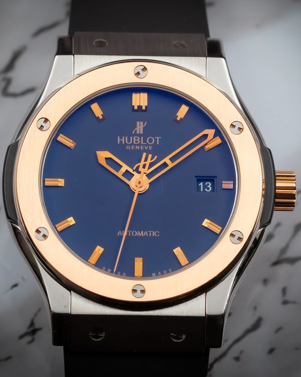 Hublot Classic Fusion 42MM Black Dial Rubber Strap (542.NO.1180.LR)