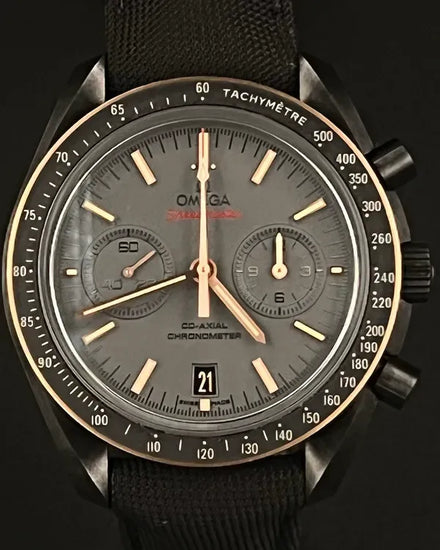 2015 Omega Speedmaster Dark Side of the Moon "Sedna Black" 44.25MM Grey Dial Textile Strap (311.63.44.51.06.001)