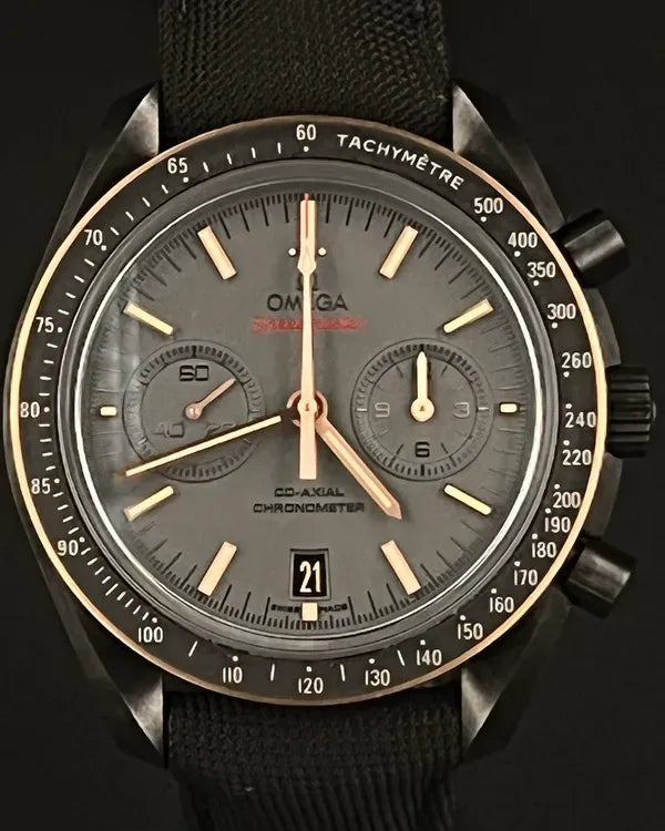 2015 Omega Speedmaster Dark Side of the Moon "Sedna Black" 44.25MM Grey Dial Textile Strap (311.63.44.51.06.001)