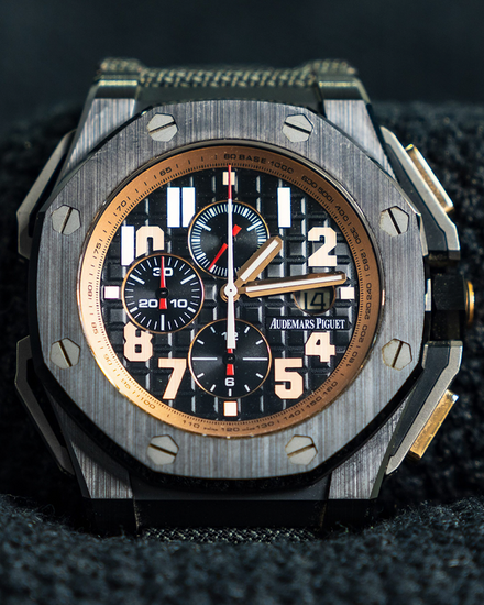 Audemars Piguet Royal Oak Offshore "Arnold Schwarzenegger The Legacy" L.E. 48MM Black Dial Textile Strap (26378IO.OO.A001KE.01)