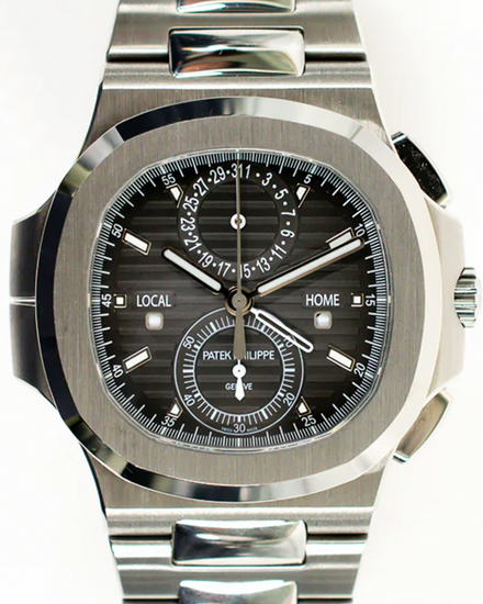 2016 Patek Philippe Nautilus Travel Time 40.5MM Grey Dial Steel Bracelet (5990/1A-001)