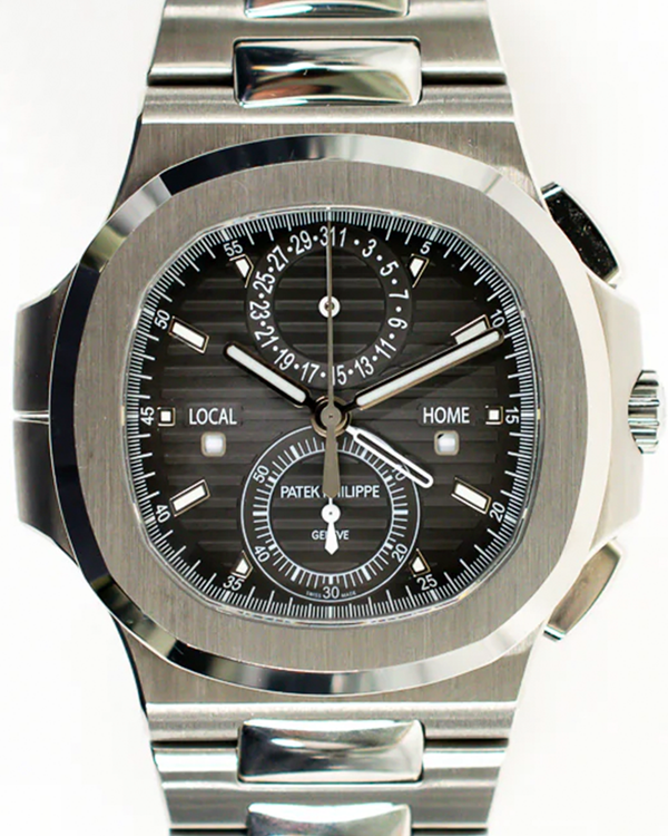 2016 Patek Philippe Nautilus Travel Time 40.5MM Grey Dial Steel Bracelet (5990/1A-001)