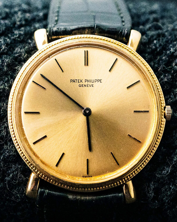 Patek Philippe Calatrava 32MM Champagne Dial Leather Strap (3520)