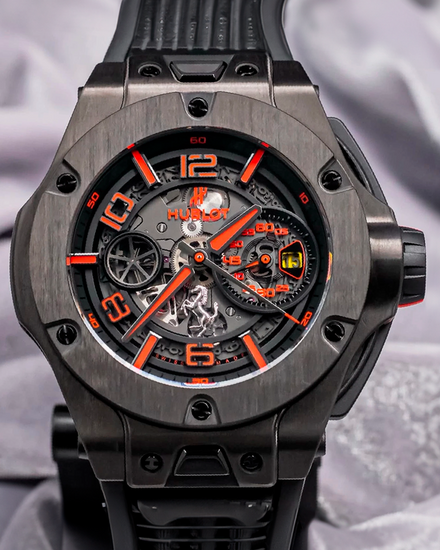 Hublot Big Bang Unico Ferrari L.E. 45MM Skeleton Dial Rubber Dial (402.QU.0113.WR)