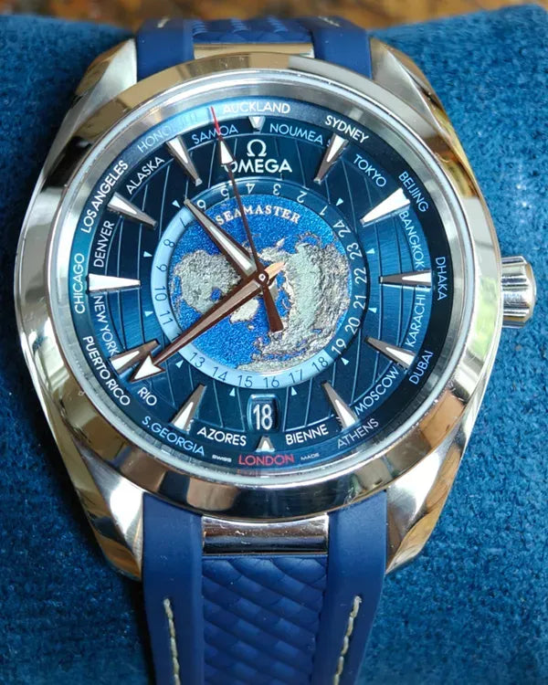 Omega Seamaster Aqua Terra 43MM Blue Dial Rubber Strap (220.12.43.22.03.001)