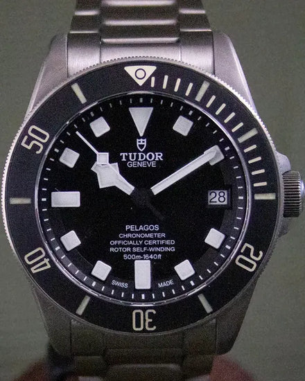 2018 Tudor Pelagos 42MM Black Dial Titanium Bracelet (25600TN)