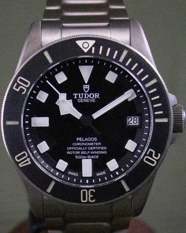 2018 Tudor Pelagos 42MM Black Dial Titanium Bracelet (25600TN)