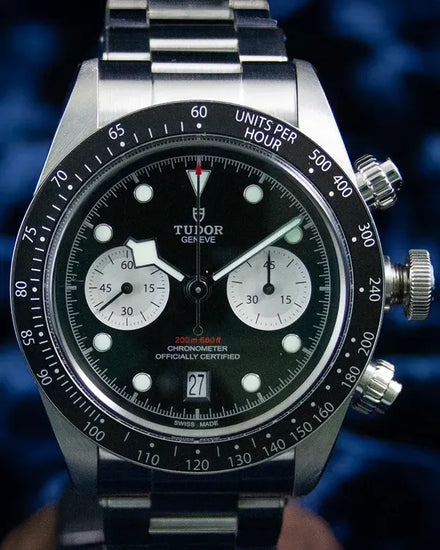 2022 Tudor Black Bay Chrono 41MM Black Dial Steel Bracelet (79360N)