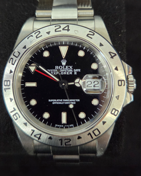 Rolex Explorer II 40MM Black Dial Oyster Bracelet (16570)