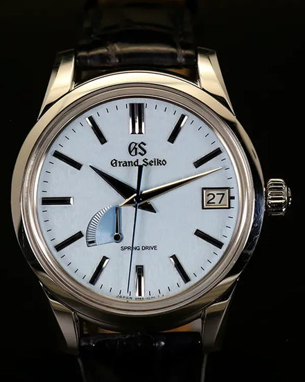 2023 Grand Seiko Elegance Collection 40.2MM "Snowflake" Blue Dial Leather Strap (SBGA407G)