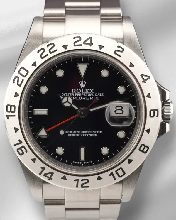 Rolex Explorer II 40MM Black Dial Oyster Bracelet (16570)