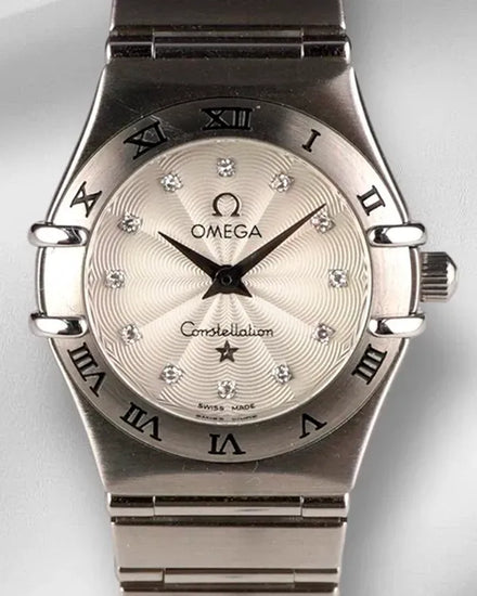 Omega Constellation 22.5MM Quartz White Dial Steel Bracelet (1561.71.00)