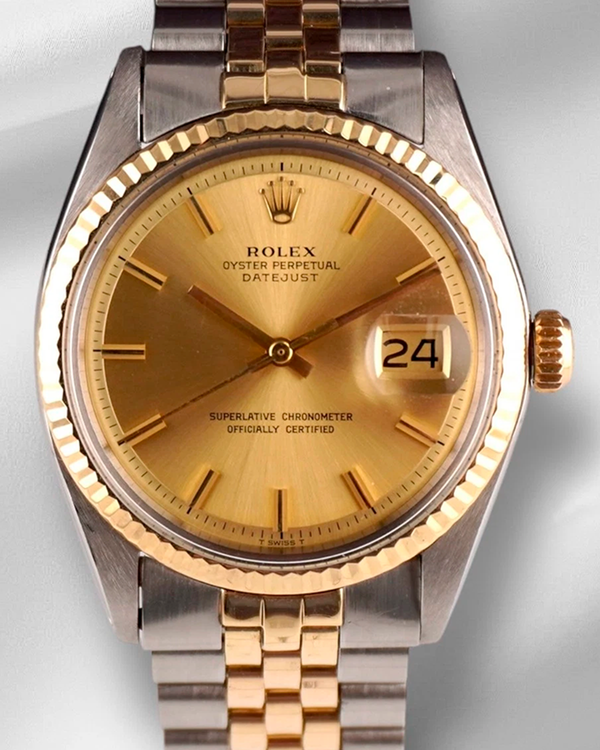 Rolex Datejust 36MM Champagne Dial Two-Tone Jubilee Bracelet (1601)