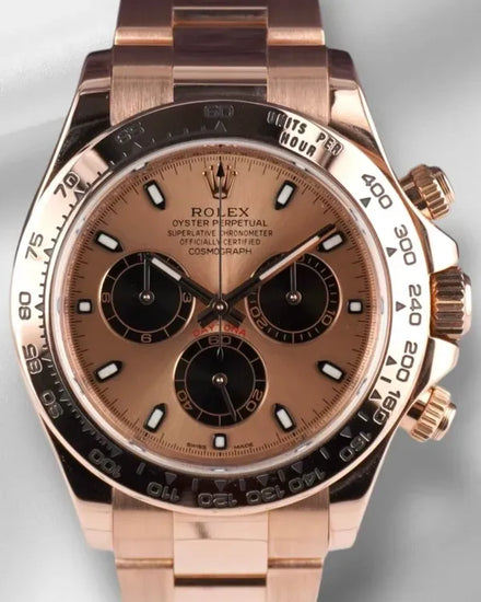 2019 Rolex Cosmograph Daytona 40MM Sundust Dial Rose Gold Oyster Bracelet (116505)
