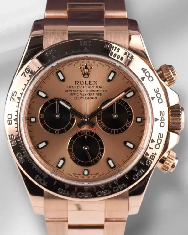Rolex Cosmograph Daytona 40MM Sundust Dial Rose Gold Bracelet (116505)