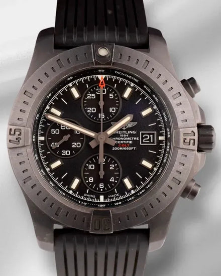 2018 Breitling Colt Chronograph 44MM Black Dial Rubber Strap (M1338810/BF01)