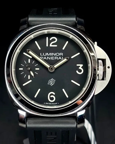 2023 Panerai Luminor Base Logo 44MM Black Dial Rubber Strap (PAM01084)