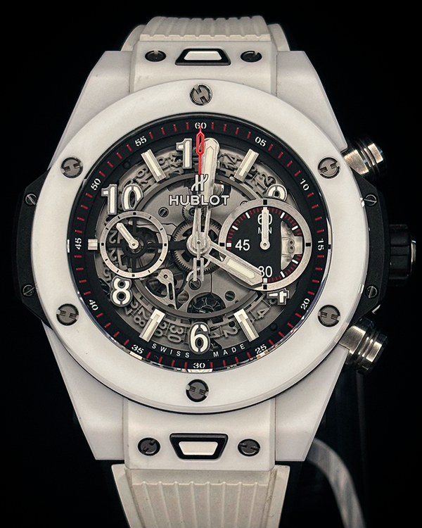 2019 Hublot Big Bang Unico 45MM Skeleton Dial Rubber Strap (411.HX.1170.RX)