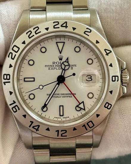 2002 Rolex Explorer II "Polar" 40MM White Dial Oyster Bracelet (16570)