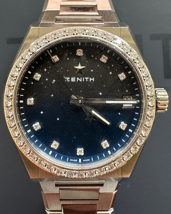 Zenith Defy Midnight 36MM Blue Dial Steel Bracelet (03.9200.670/01.MI001)