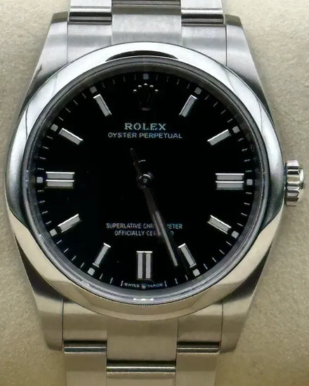2025 Rolex Oyster Perpetual 36MM Black Dial Oyster Bracelet (126000)