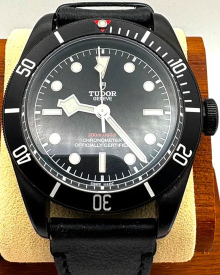 2017 Tudor Black Bay Heritage Dark 41MM Black Dial Leather Strap (79230DK)